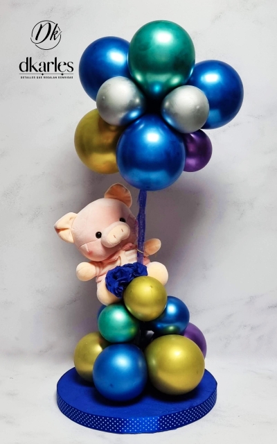 DKarles Obsequios - Chanchita en �rbol de globos 01