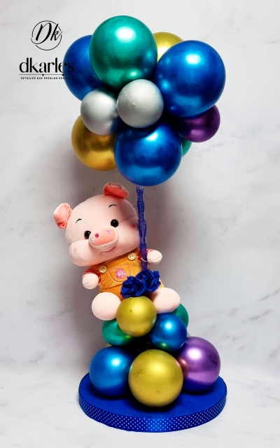 DKarles Obsequios - Chanchita en �rbol de globos 02