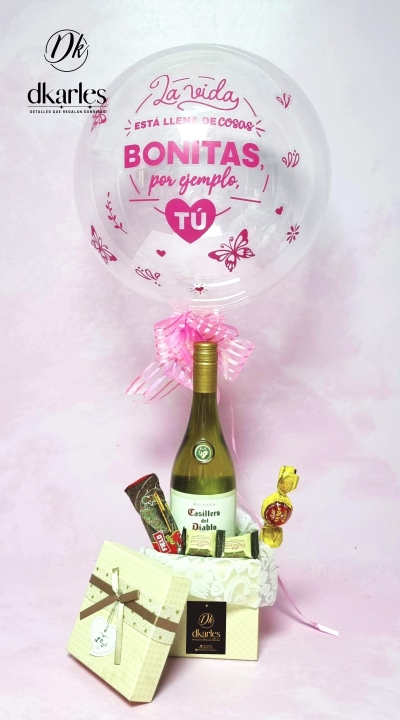 DKarles Obsequios - Chardonnay Reserva CASILLERO DEL DIABLO y Globos 2