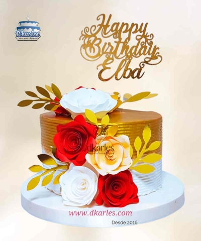 DKarles - Torta Chantilly y Rosas 1