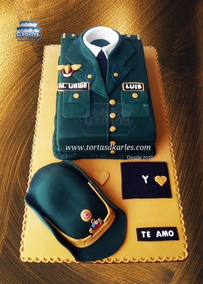 DKarles - Torta Oficial Valiente, Militar, Polic�a, Ejercito