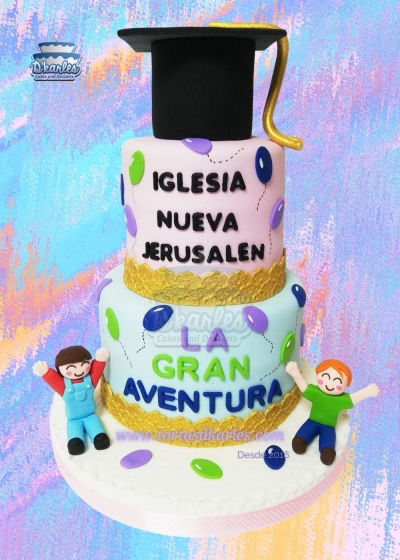 DKarles - Torta Graduaci�n de ni�o en Colegio 02