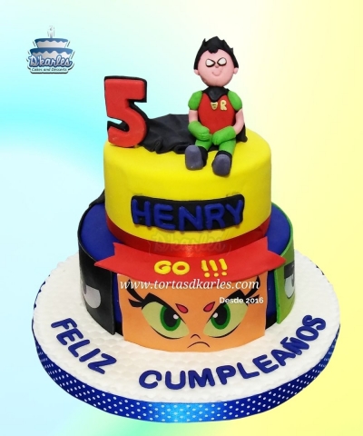 DKarles - Torta J�venes Titanes, Teen Titans Go