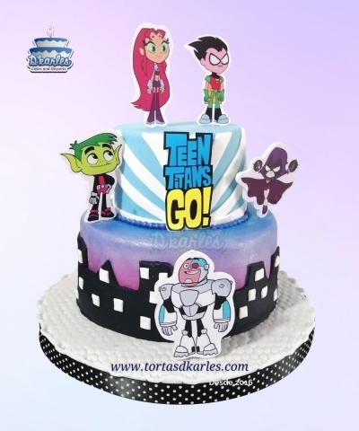 DKarles - Torta J�venes Titanes 02, Teen Titans Go